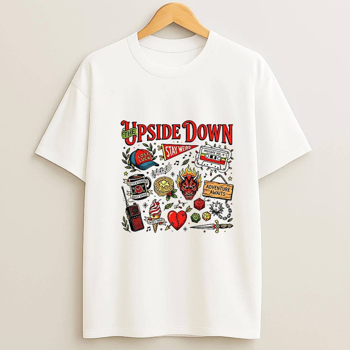 The Upside Down Stranger Things Christmas Adventure Awaits Stay Weird T Shirt