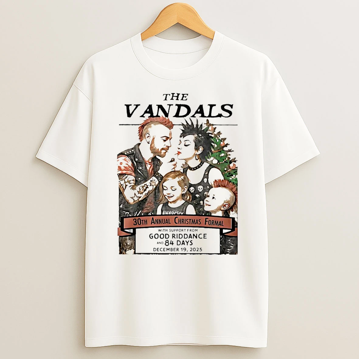 The Vandals Dec 19 2025 Ventura Ca Circle T Shirt