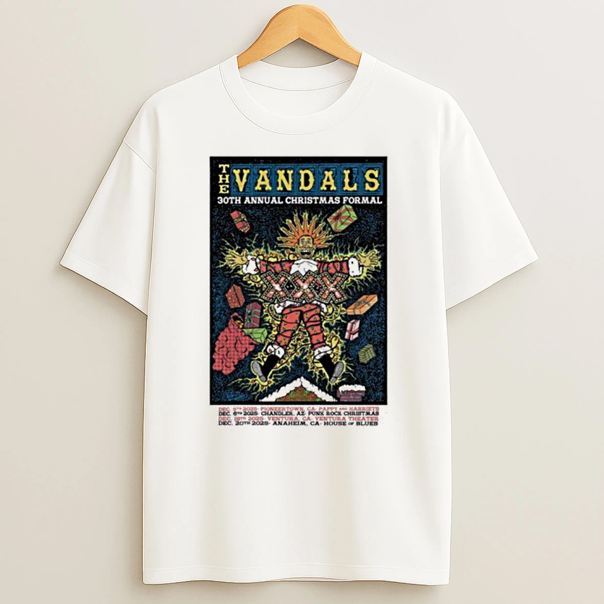The Vandals Dec 6 2025 In Chandler Az T Shirt