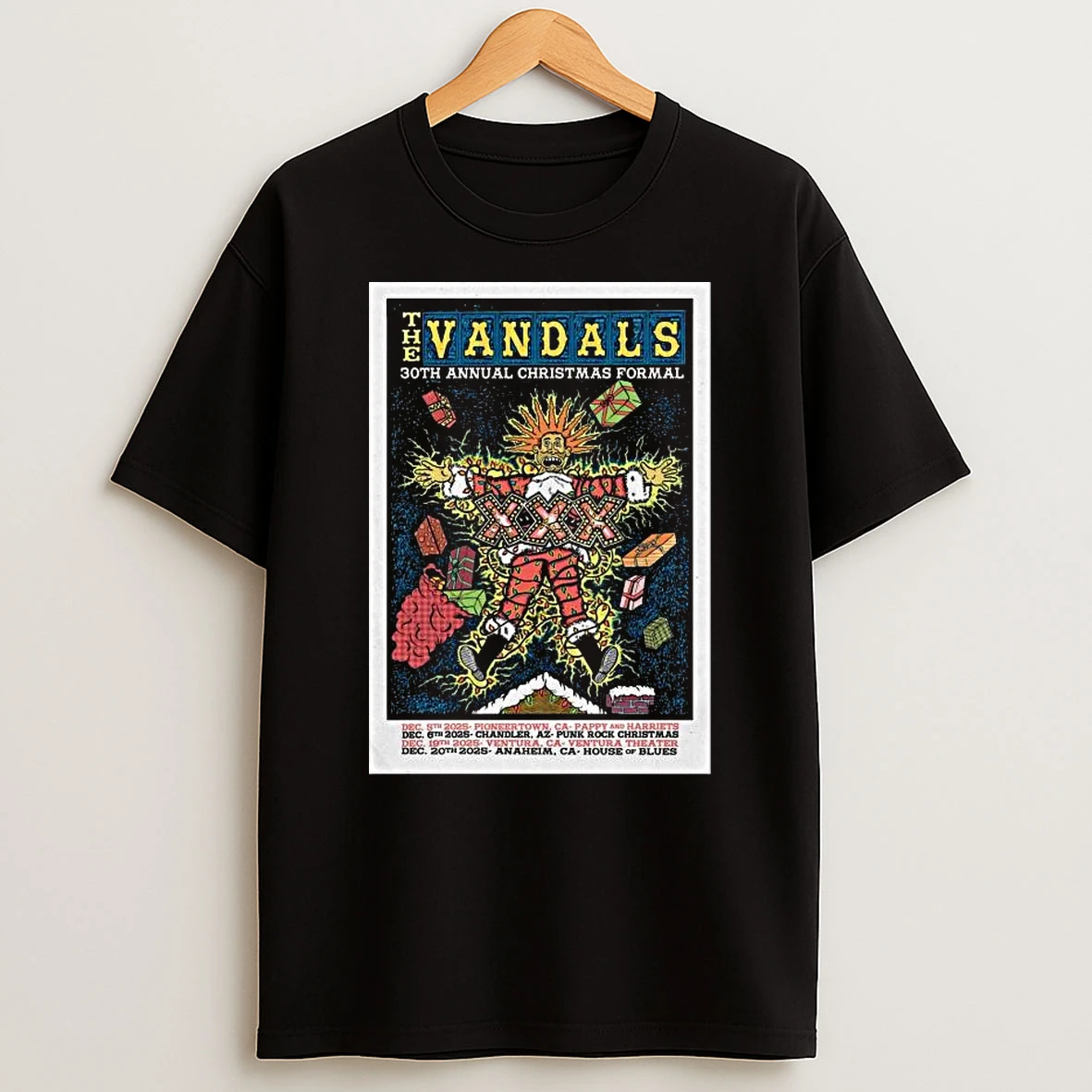 The Vandals December 5 2025 In Pioneertown Ca T Shirt