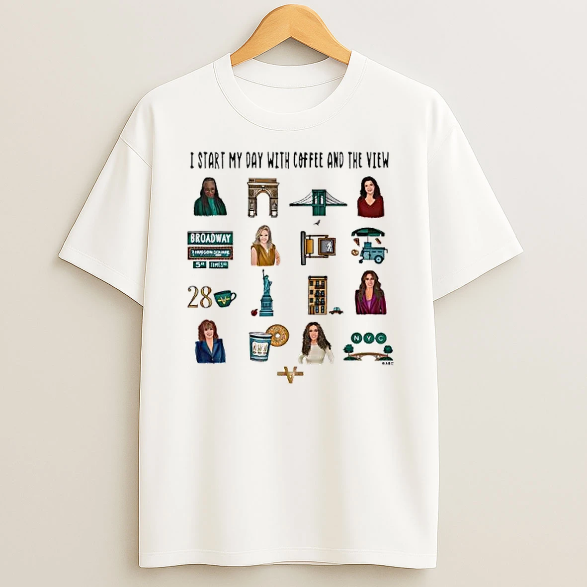 The View I Start My Day With Coffee And The View Graphic T Shirt