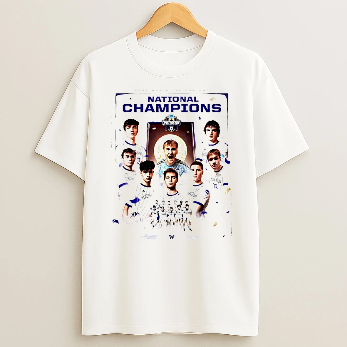 The Washington Huskies Mens Soccer 2025 National Champions For The First Time Circle T Shirt