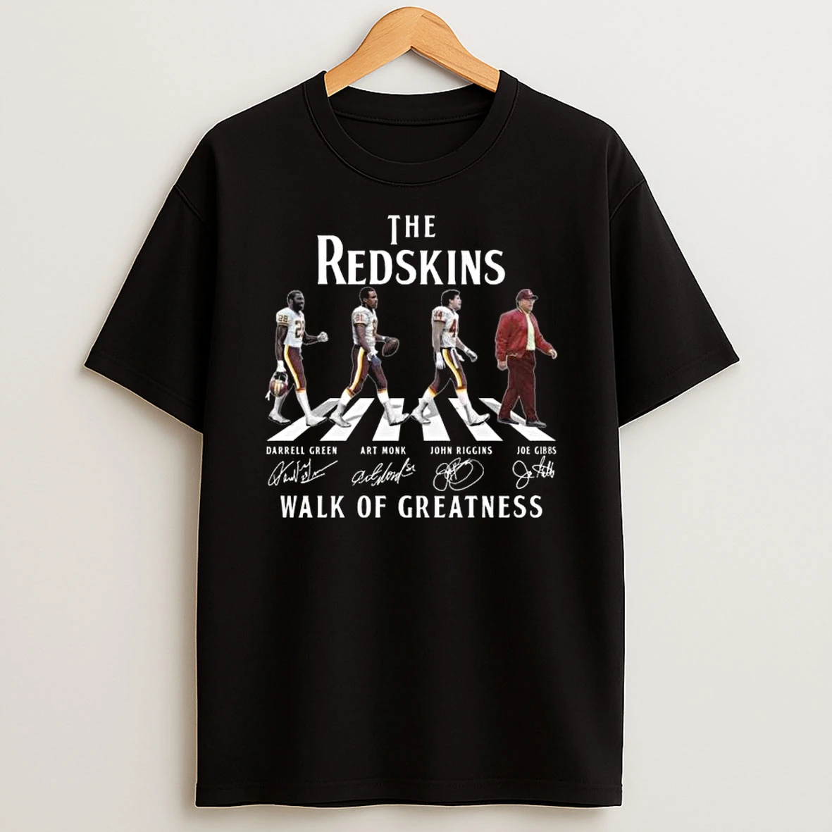 The Washington Redskins Walk Of Greatness Signatures 2025 T Shirt