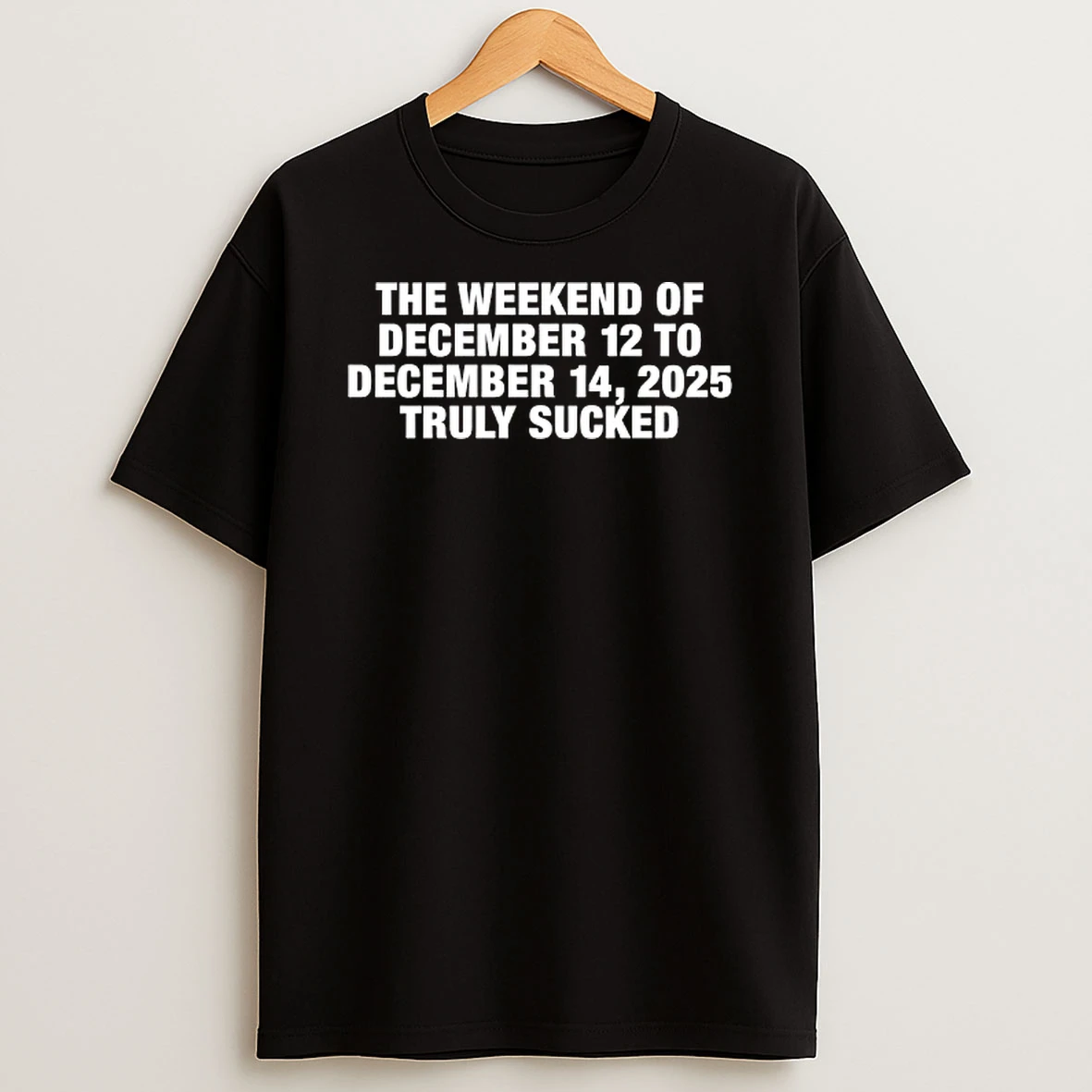 The Weekend Of December 12 To December 15 2025 Truly Sucked T Shirt