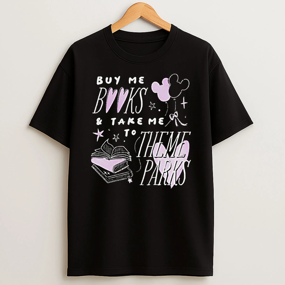 Theme Parks And Books T Shirt
