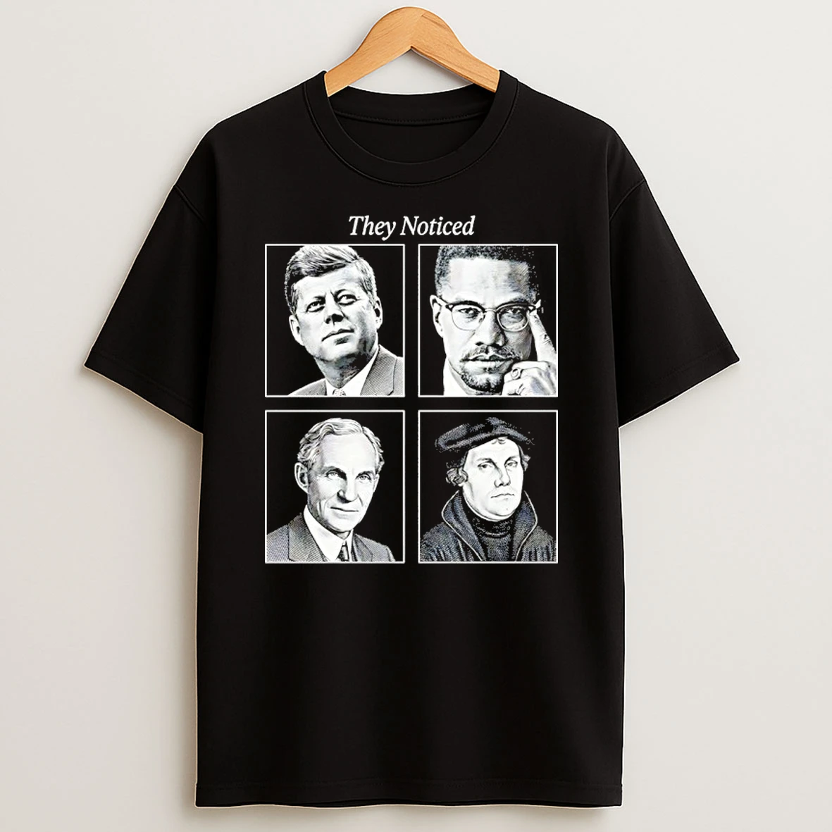 They Noticed Usa Presidents History Vintage T Shirt