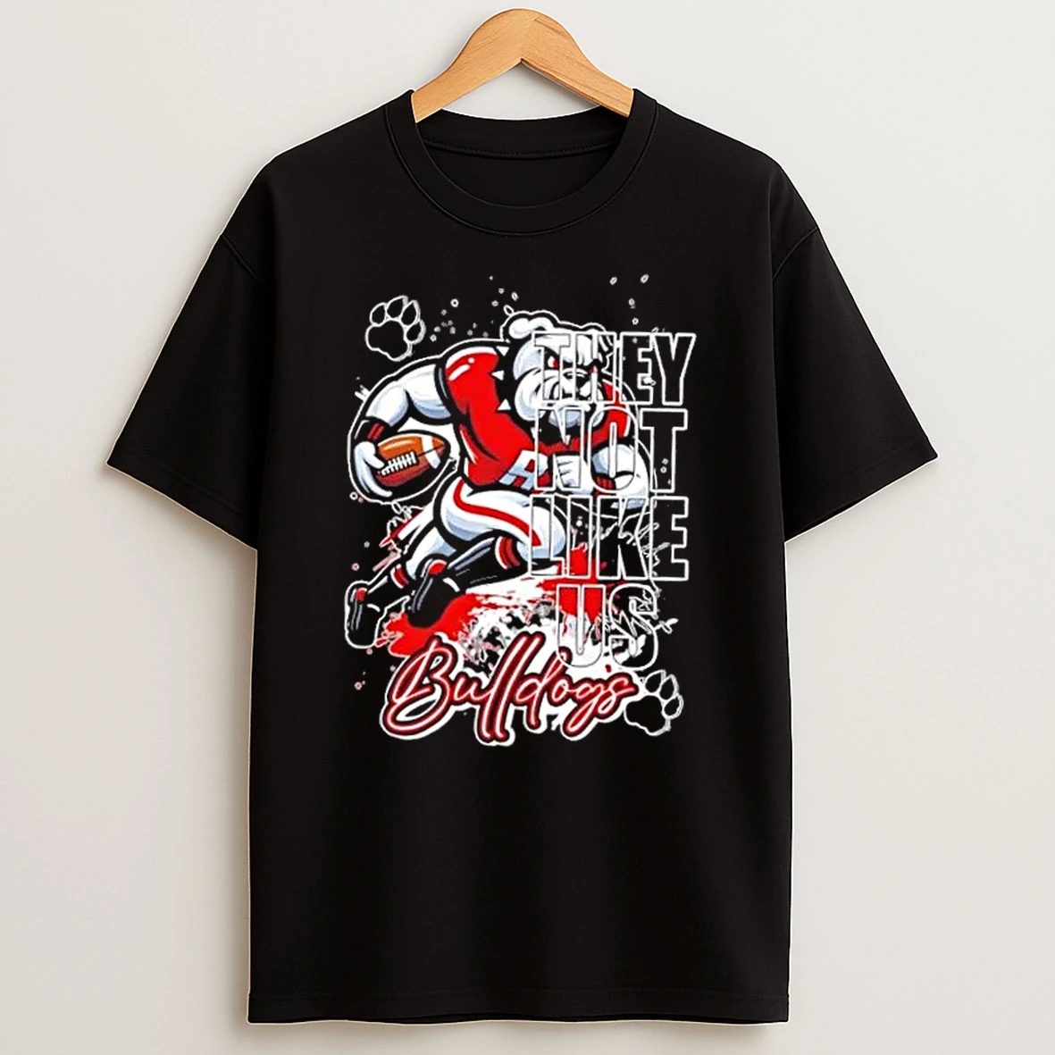 They Not Like Us Georgia Bulldogs Mascot Football T Shirt