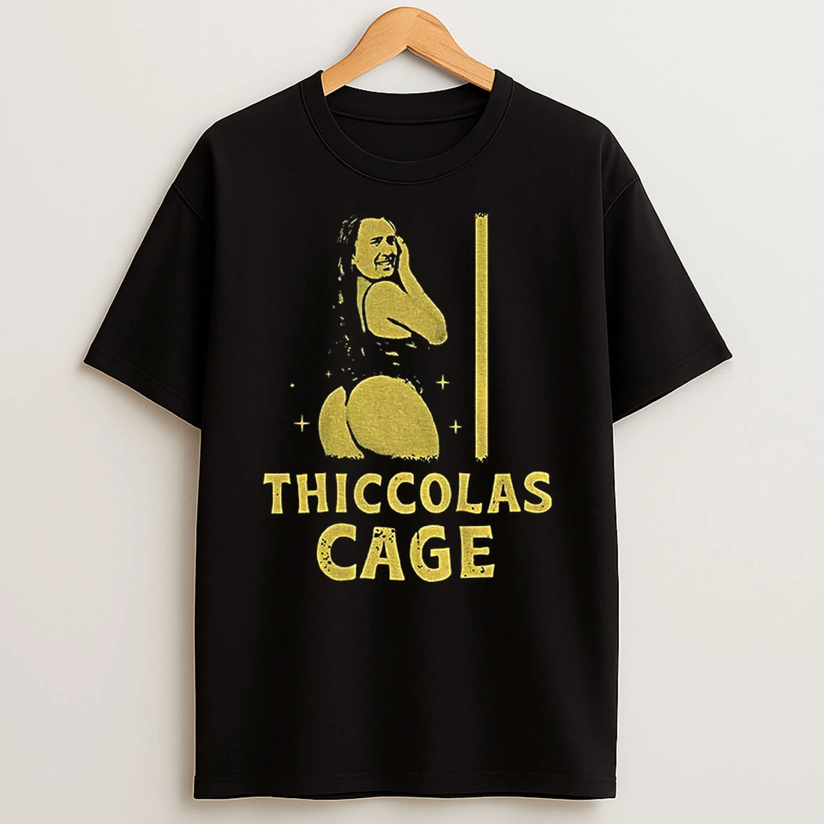 Thiccolas Cage Funny Meme Dark T Shirt