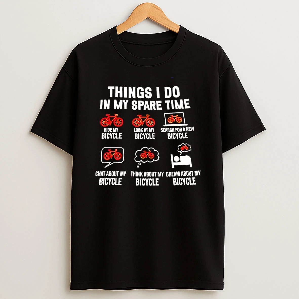 Things I Do In My Spare Time Biking Lover Graphic T Shirt