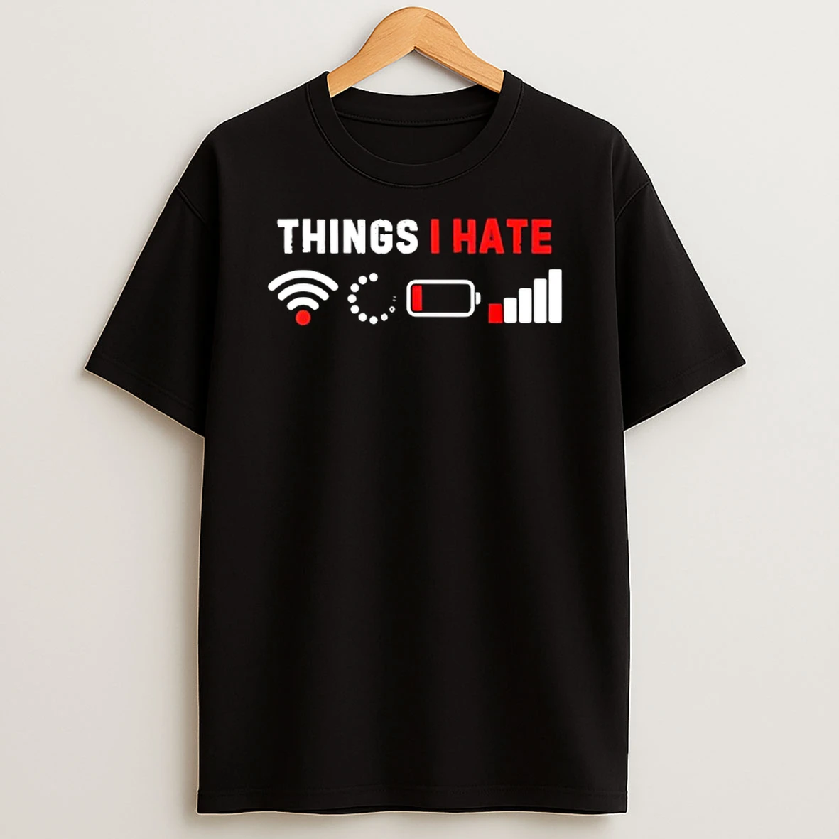Things I Hate Funny Computer Geek Gamer T Shirt