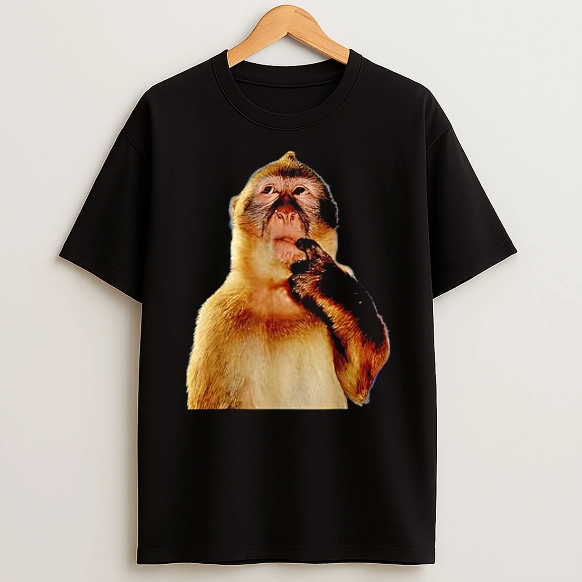 Thinking Monkey Funny Meme Cute T Shirt