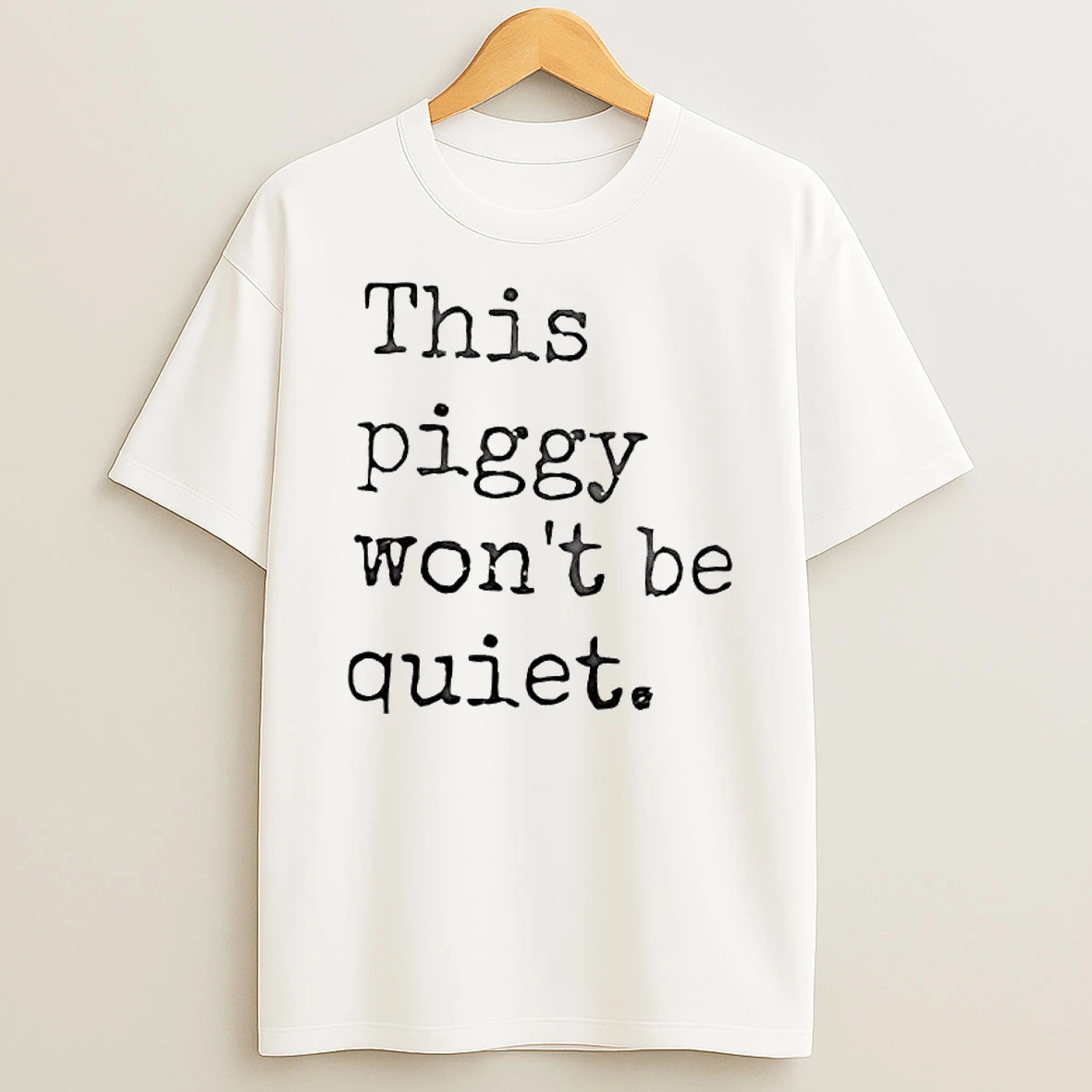 This Piggy Wont Be Quiet Trump Anti T Shirt