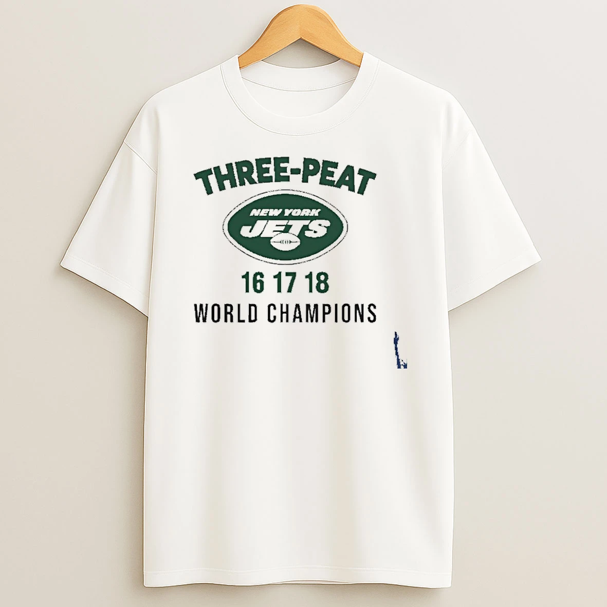 Three Peat New York Jets World Champions T Shirt