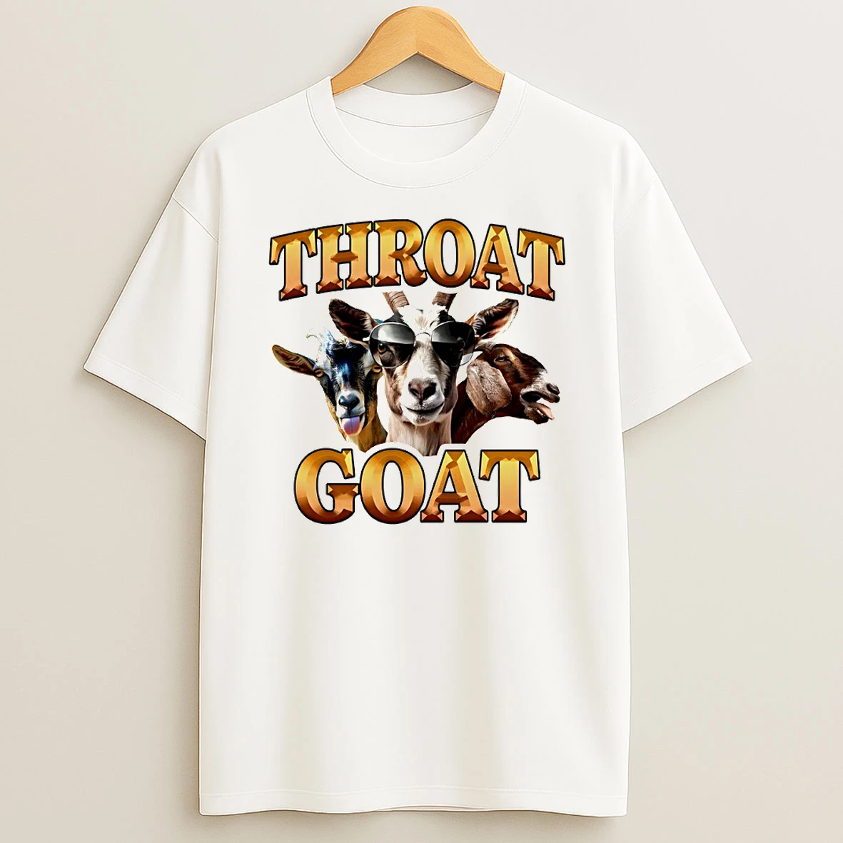Throat Goat Graphic Circle T Shirt