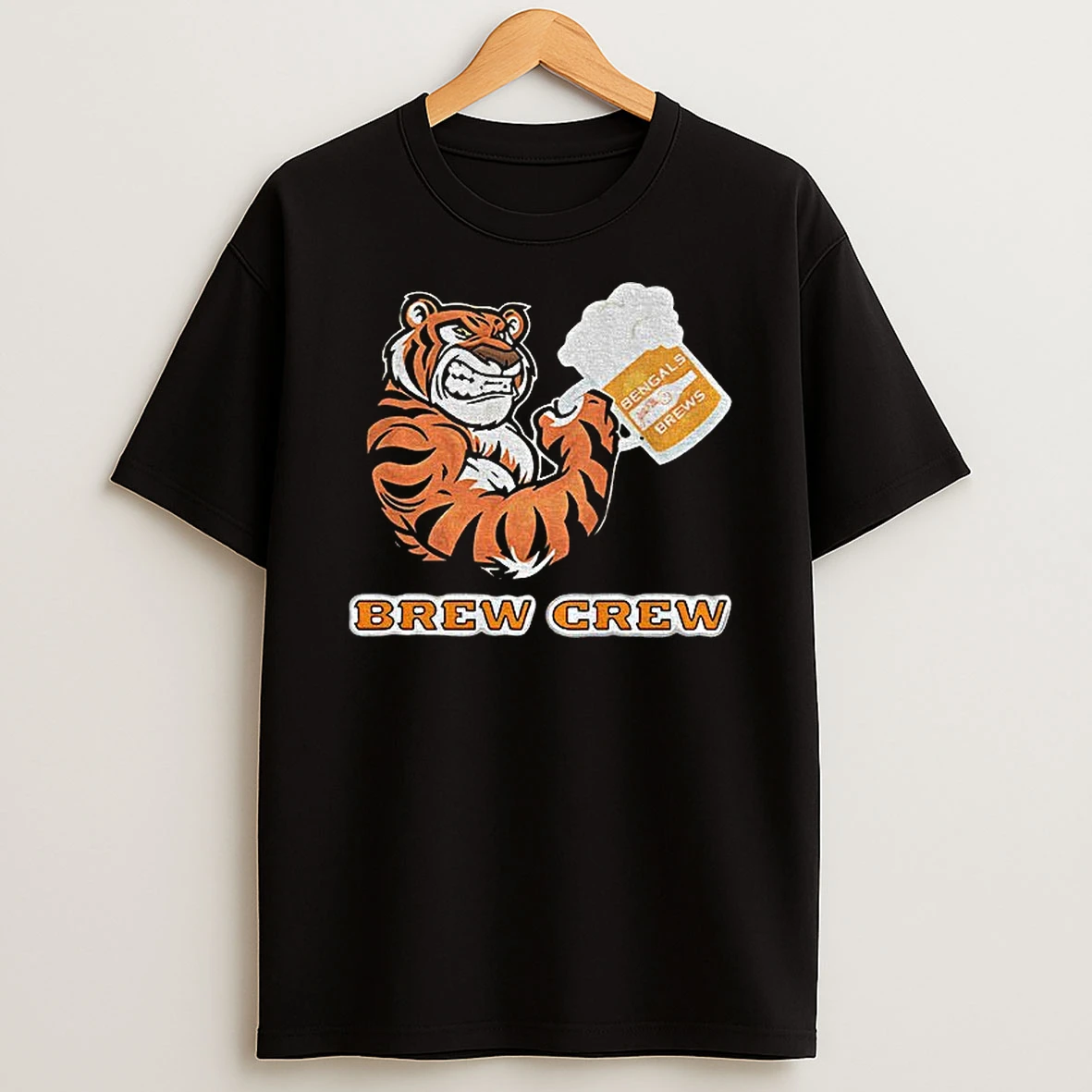 Tiger Drink Beer Brew Crew T Shirt