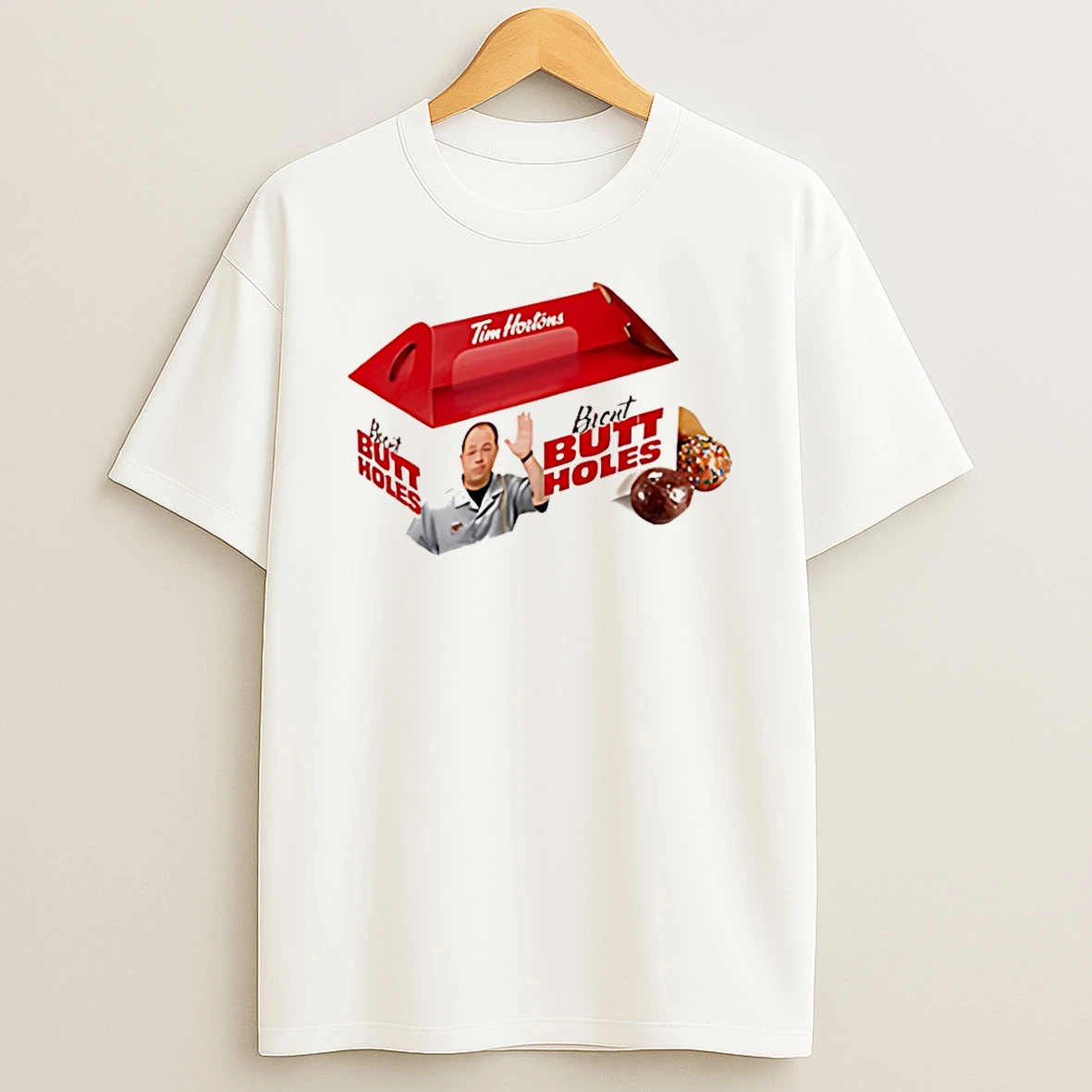 Tim Horton Brent Butt Holes T Shirt