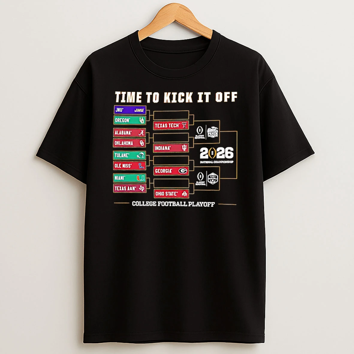 Time To Kick It Of College Football Playoff 2025 26 T Shirt