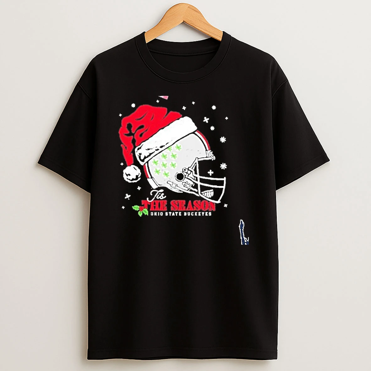 Tis The Season Ohio State Buckeyes Christmas Helmet T Shirt