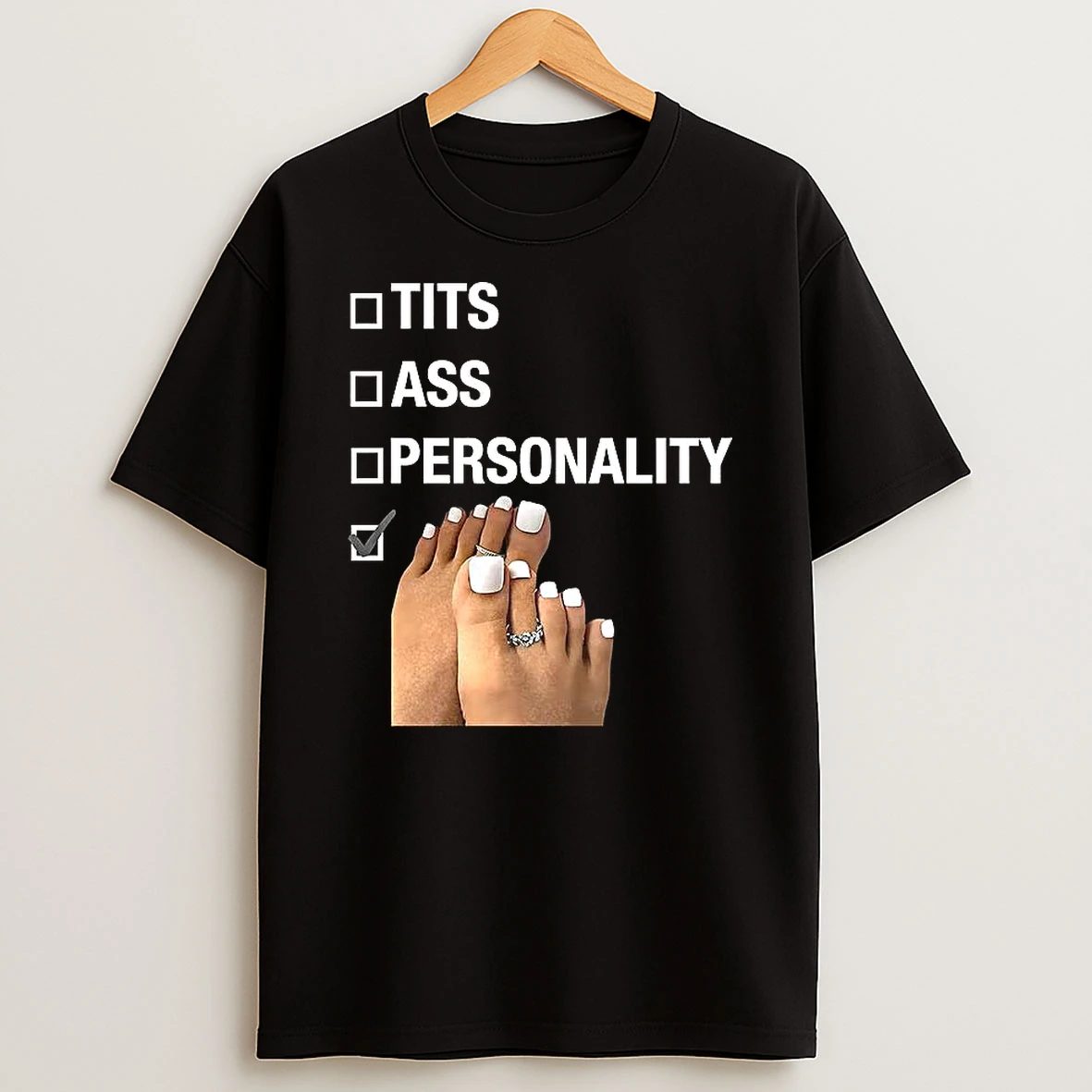Tits Ass Personality Toes Selection Checklist Meme T Shirt
