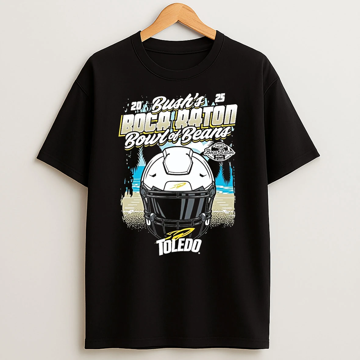 Toledo Rockets 2025 Boca Raton Bowl Helmet T Shirt
