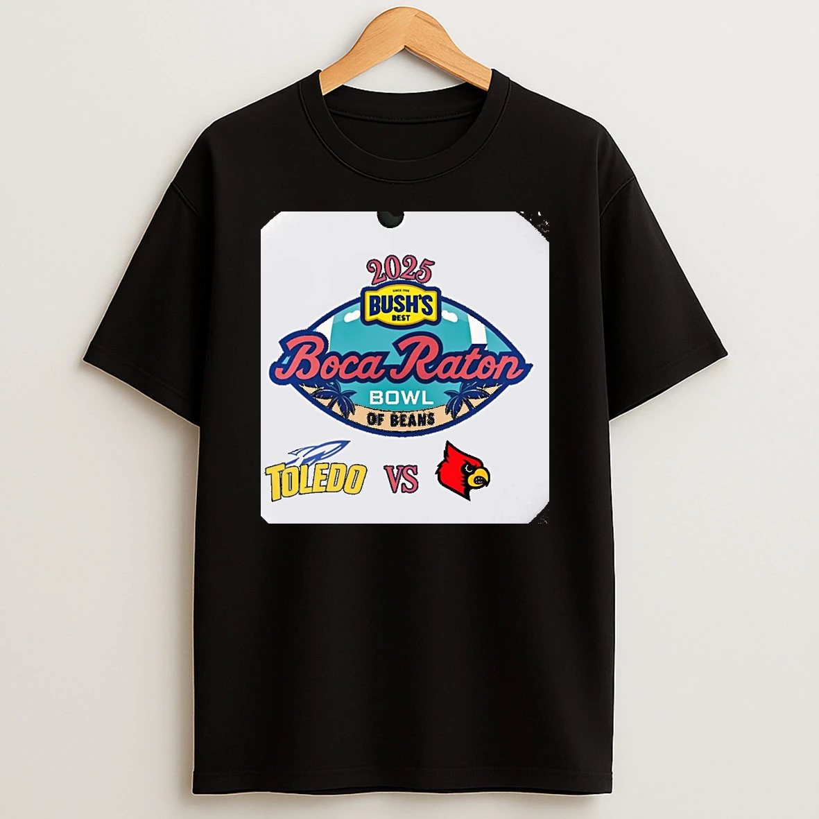 Toledo Rockets Vs Louisville Cardinals 2025 Boca Raton Bowl Christmas T Shirt