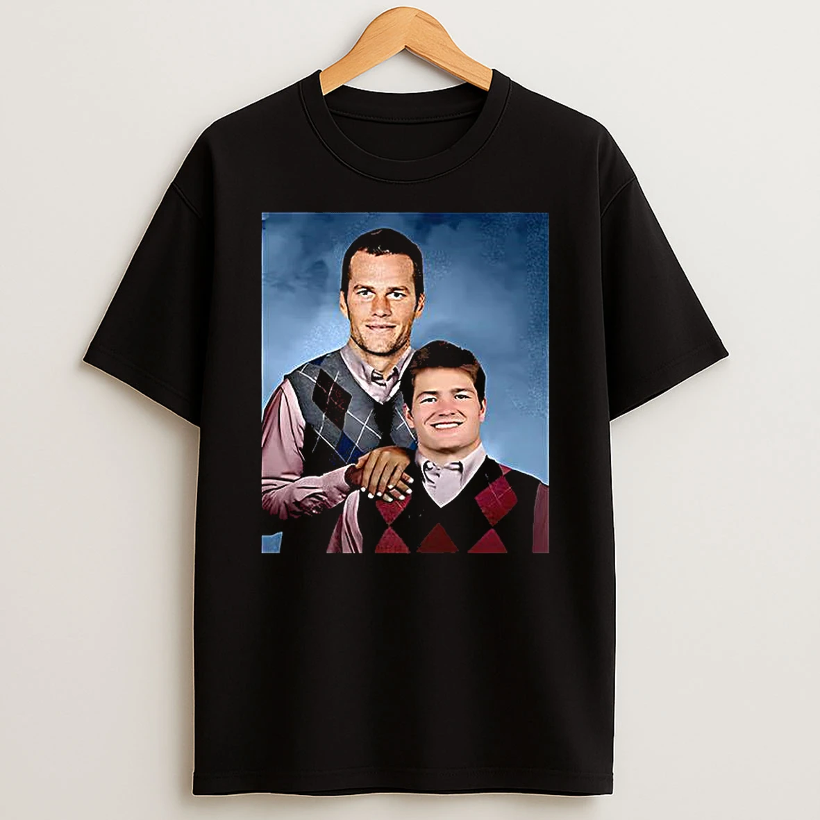 Tom Brady And Drake Maye New England Football Step Brother T Shirt