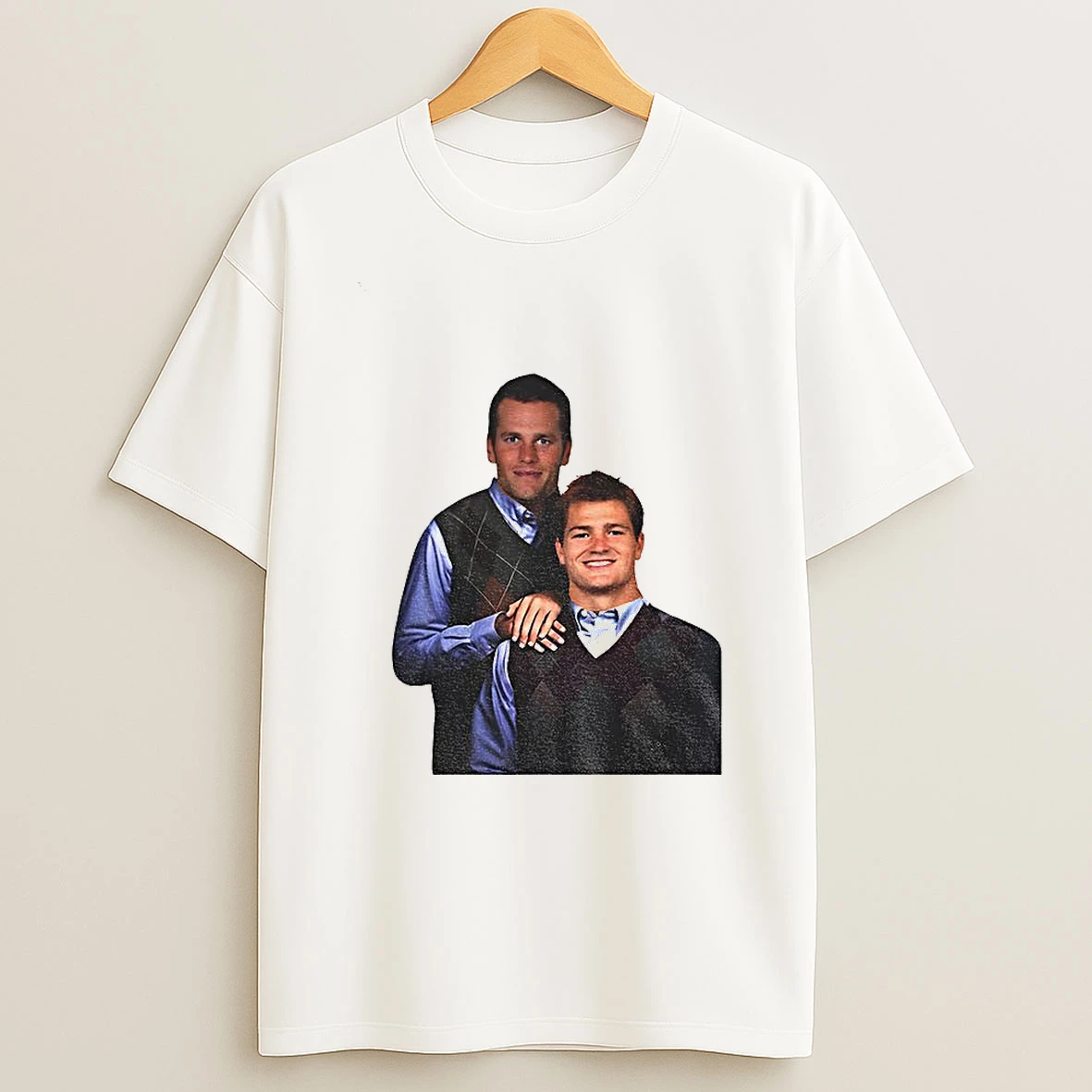 Tom Brady And Drake Maye New England Patriots Nfl Football Step Brothers 2025 T Shirt