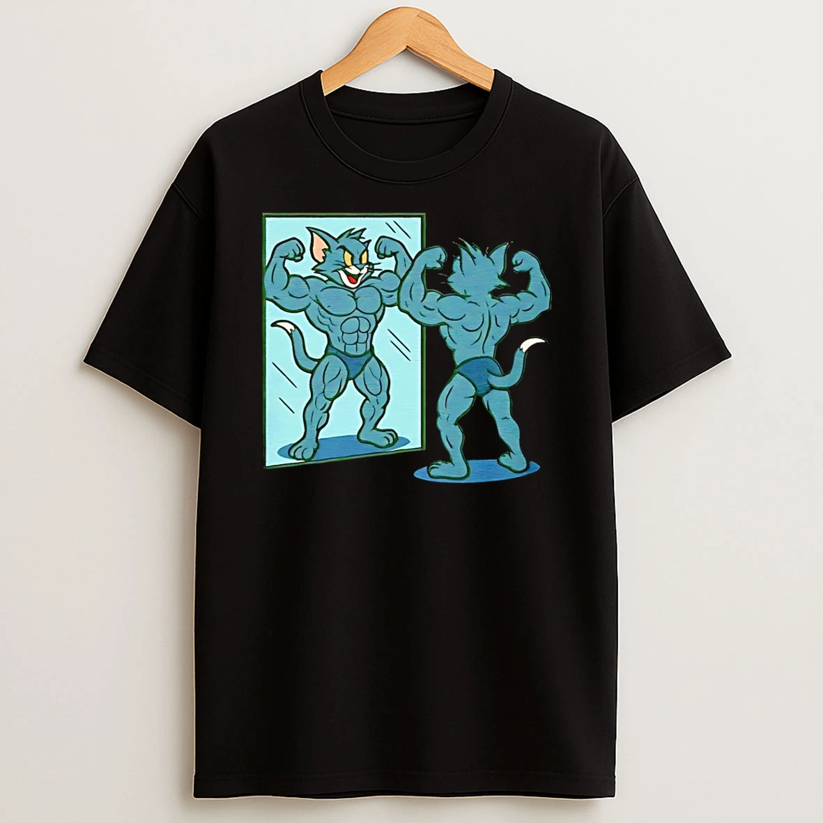 Tom Muscle Tom And Jerry T Shirt
