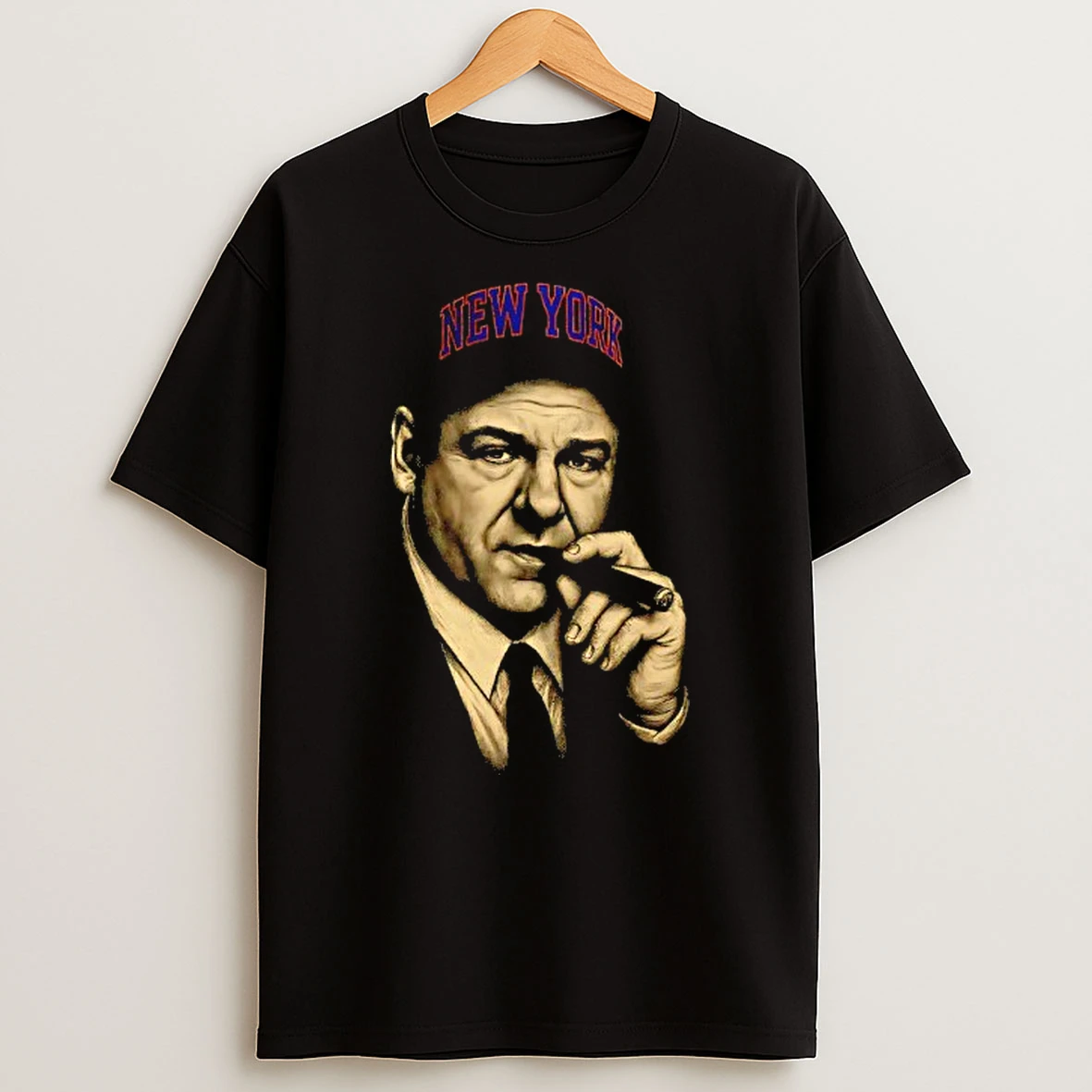 Tony Soprano Smoking Cigar New York Knicks Basketball T Shirt