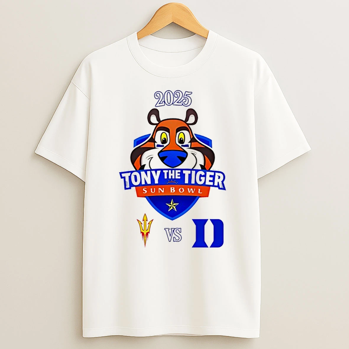 Tony The Tiger Sun Bowl 2025 Arizona State Vs Duke T Shirt
