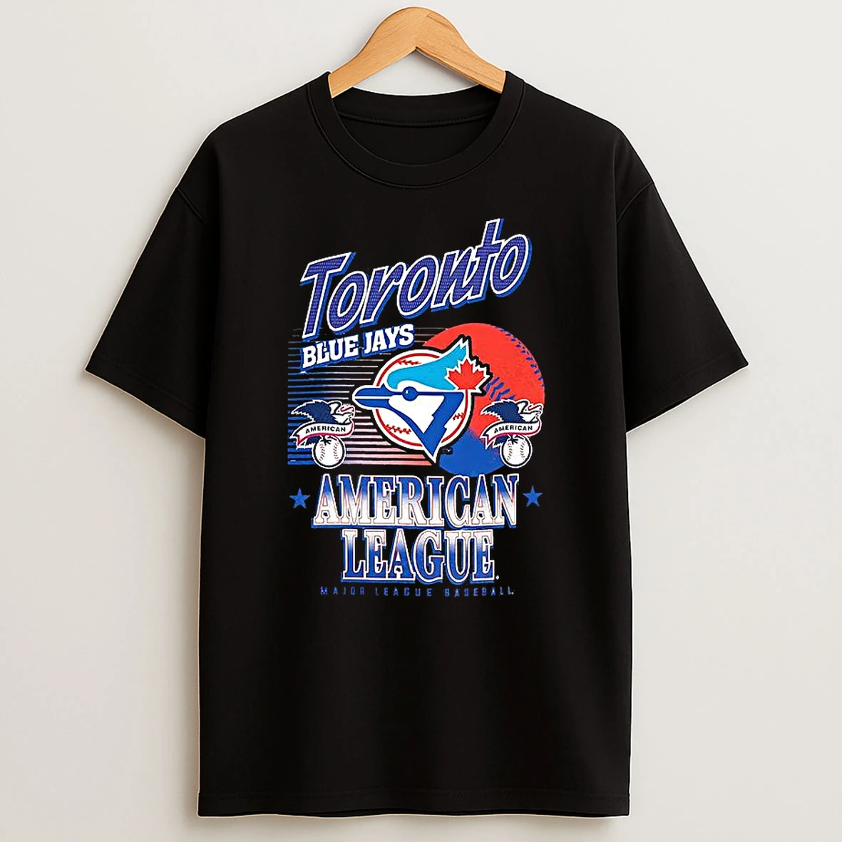Toronto Blue Jays Mlb American National League Logo Ball Retro T Shirt
