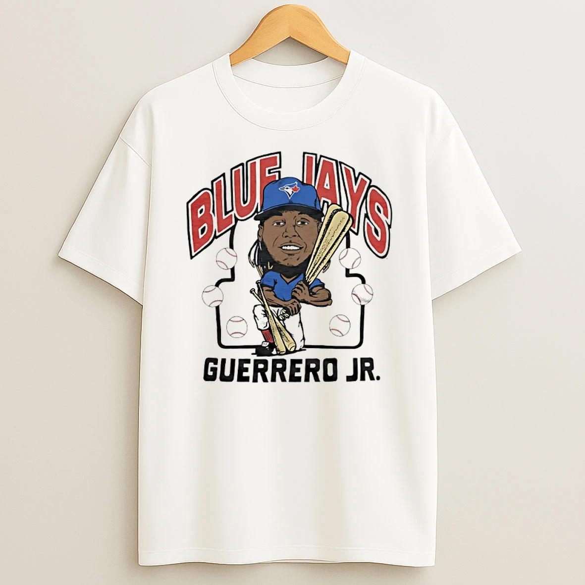 Toronto Blue Jays Vladimir Guerrero Jr Mlb Free Agency Player Caricature T Shirt