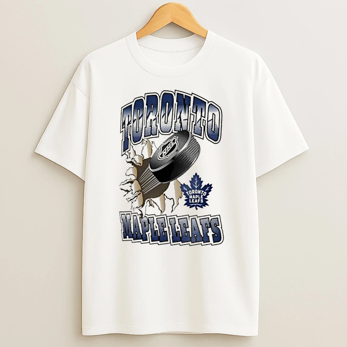 Toronto Maple Leafs Puck Breaking T Shirt