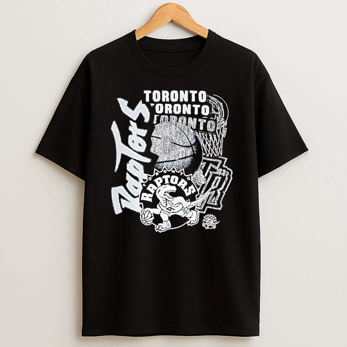 Toronto Raptors Basketball Classics Overlap Logo T Shirt