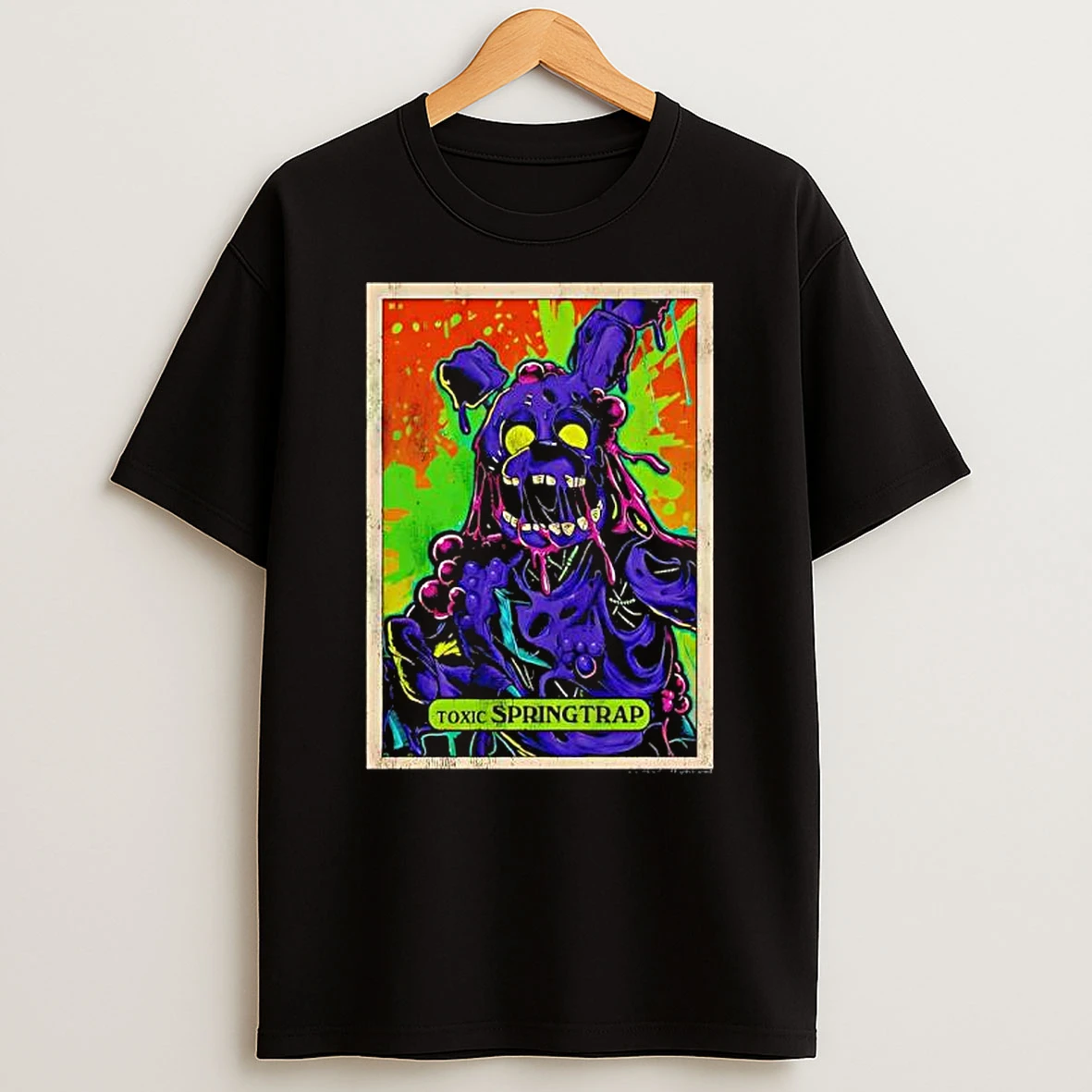 Toxic Five Nights At Freddys Springtrap Mineral Wash T Shirt