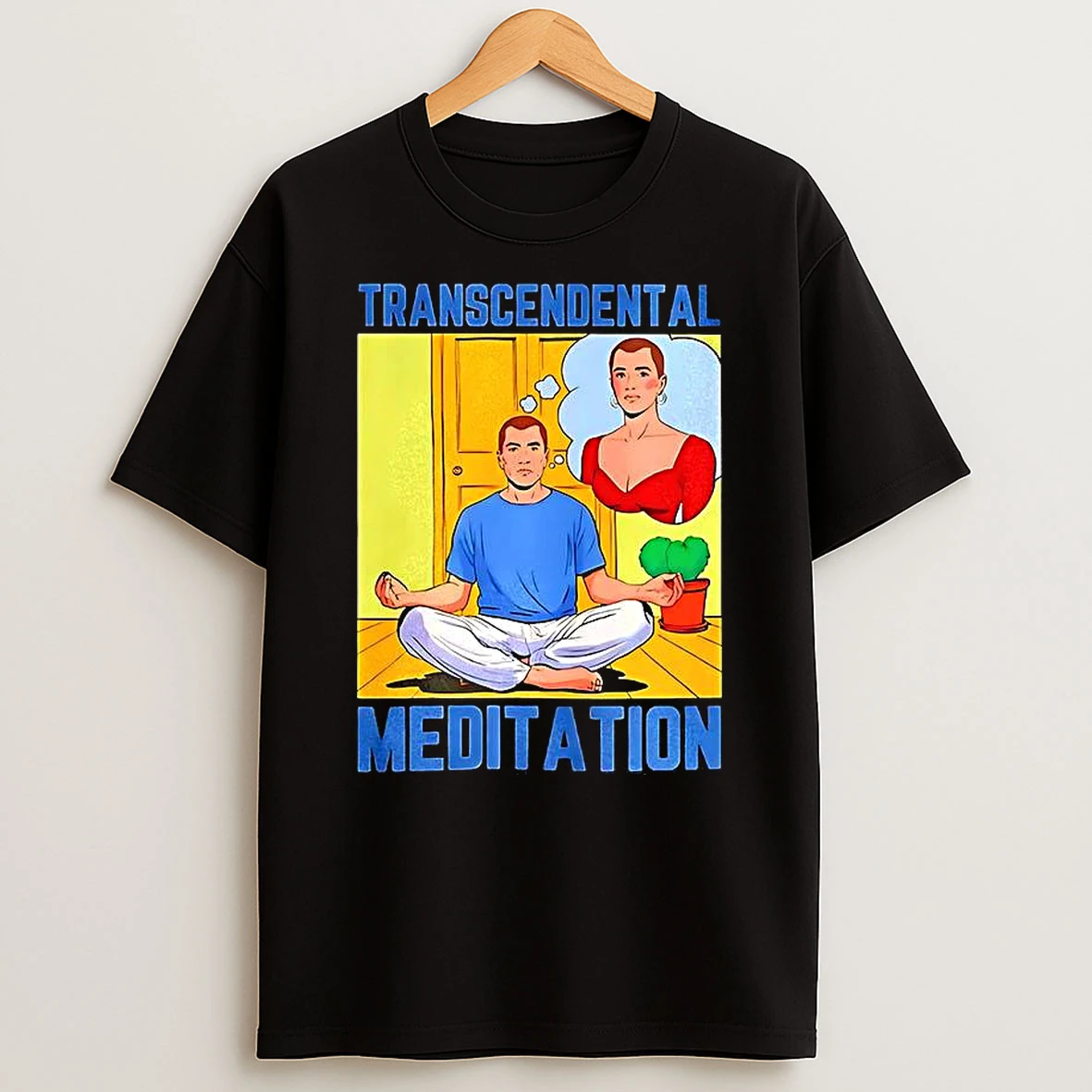 Transcendental Meditation Caricature T Shirt