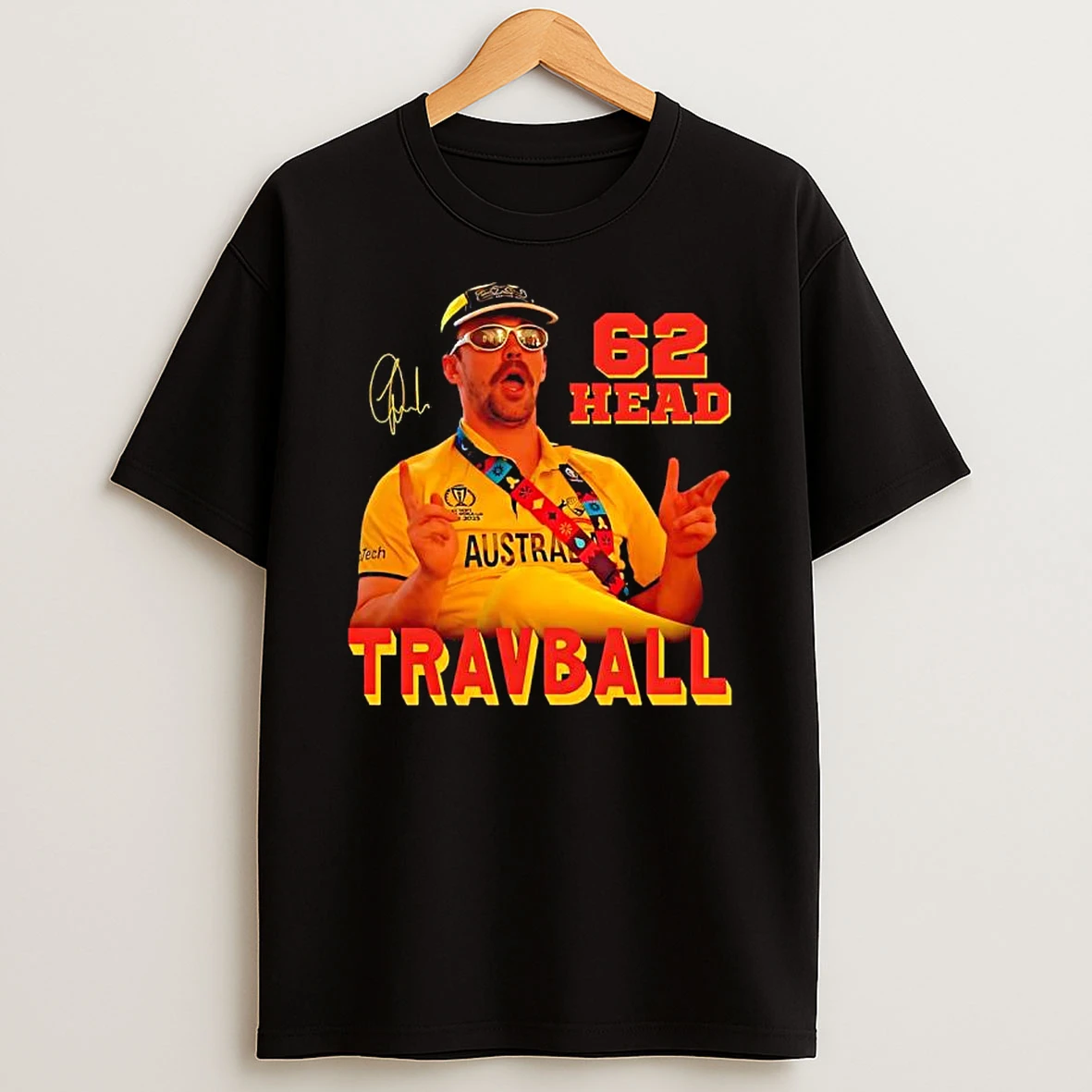 Travis Head Travball 62 Signature T Shirt
