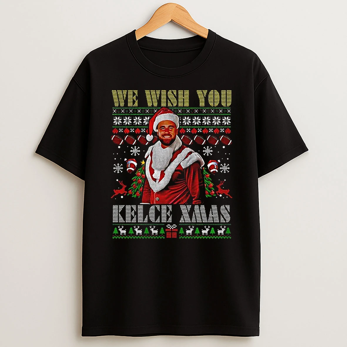 Travis Kelce We Wish You Kelce Xmas Merry Christmas T Shirt