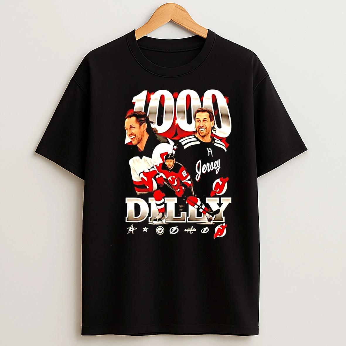 Travis Zajac New Jersey Devils 1000 Games Dilly T Shirt