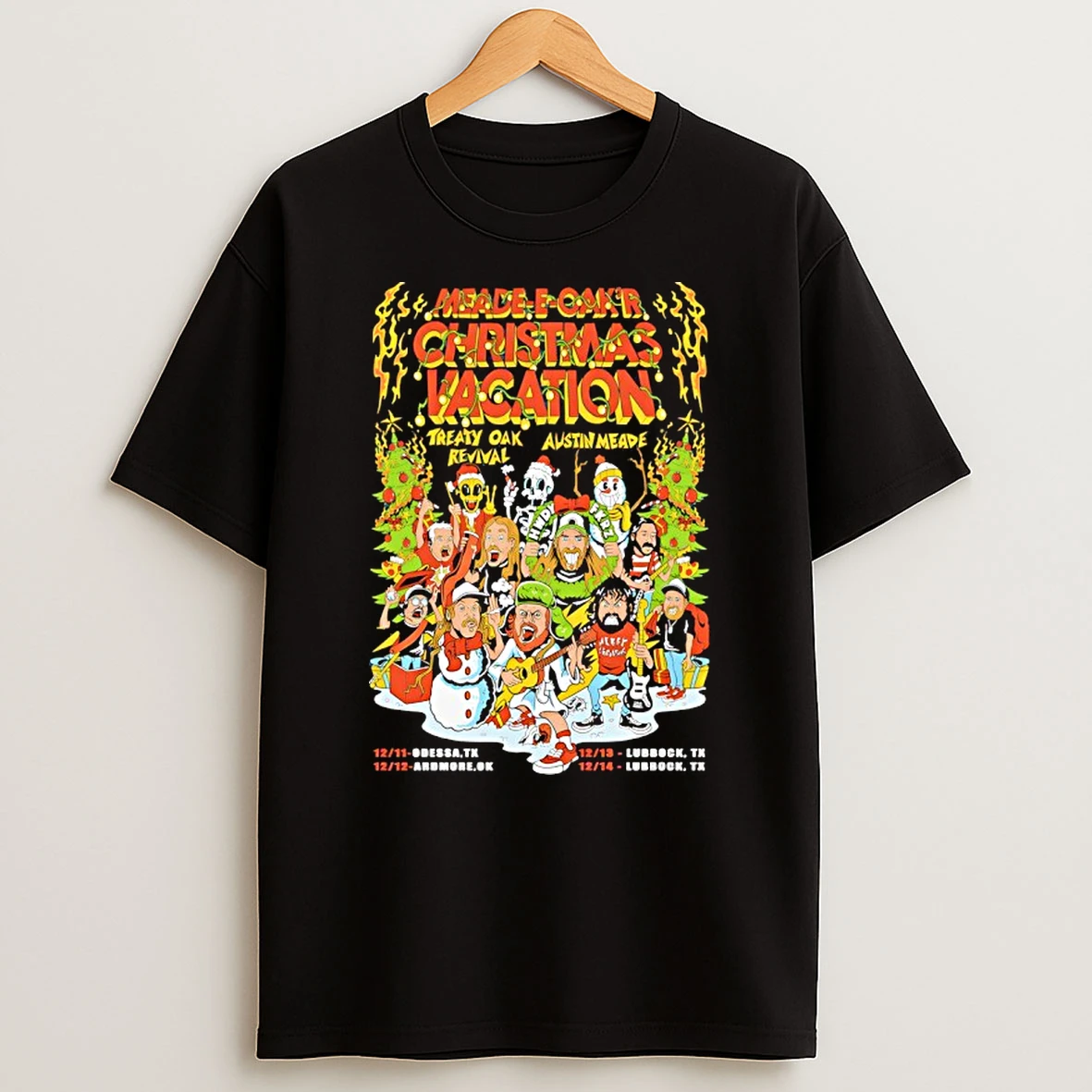 Treaty Oak Revival And Austin Meade Dec 11 2025 Odessa Tx T Shirt