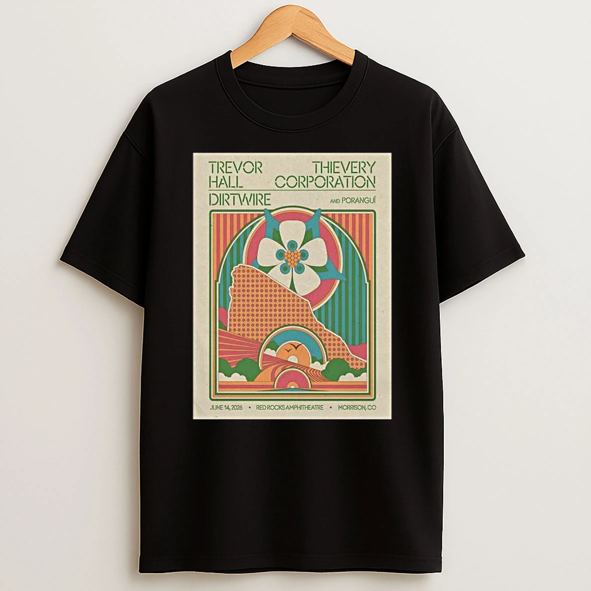 Trevor Hall With Thievery Corporation And Dirtwire June 14 2026 In Morrison Co T Shirt