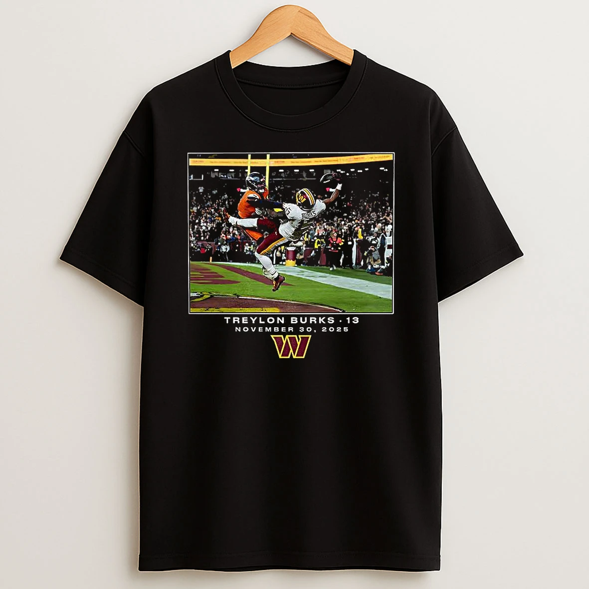 Treylon Burks Number 13 Washington Commanders Nfl Week 13 2025 Moment T Shirt