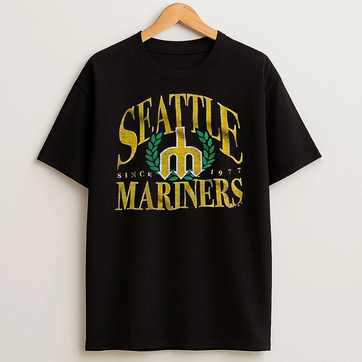 Trident Seattle Mariners Baseball Mlb Since 1977 Logo T Shirt