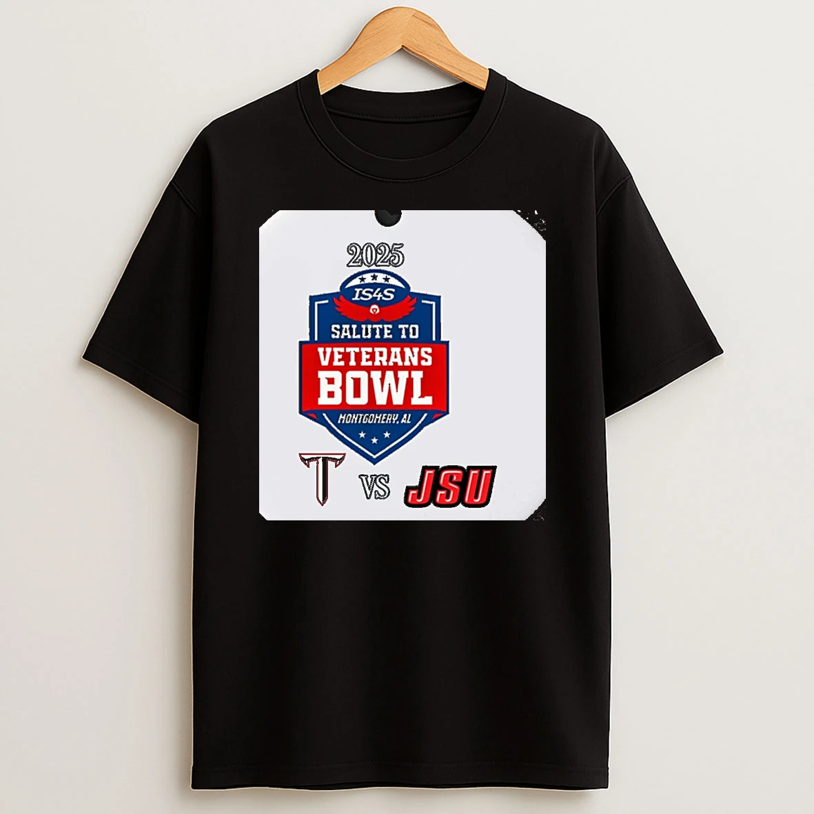 Troy Trojans Vs Jacksonville State Gamecocks 2025 Salute To Veterans Bowl Christmas T Shirt