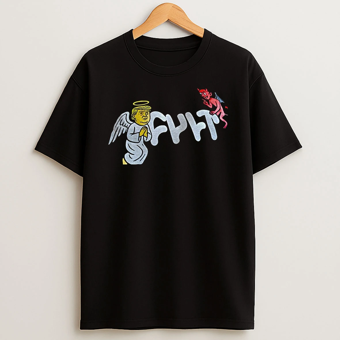 Trump Angel And Devil Fylt Funny Meme T Shirt