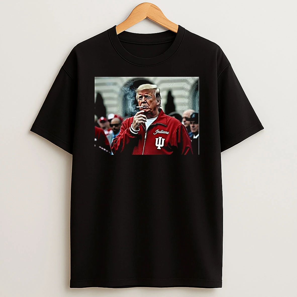 Trump Smoking X Indiana Hoosiers Football Meme T Shirt