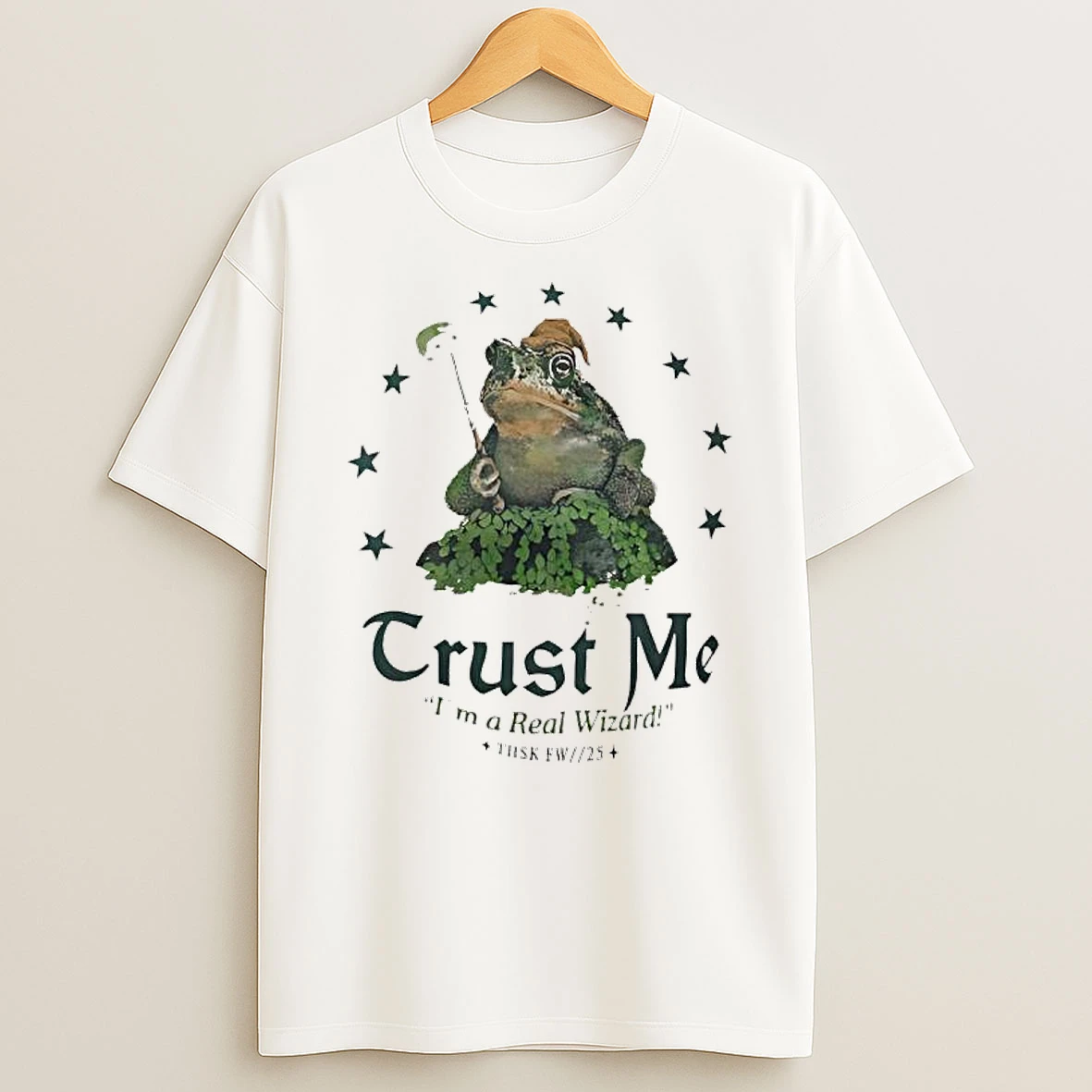 Trust Me Im A Real Wizard Frog Graphic T Shirt
