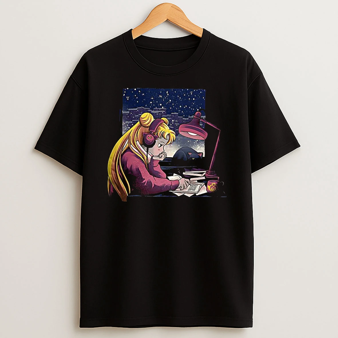 Tsukino Usagi Sailor Moon Lofi Moon Girl T Shirt