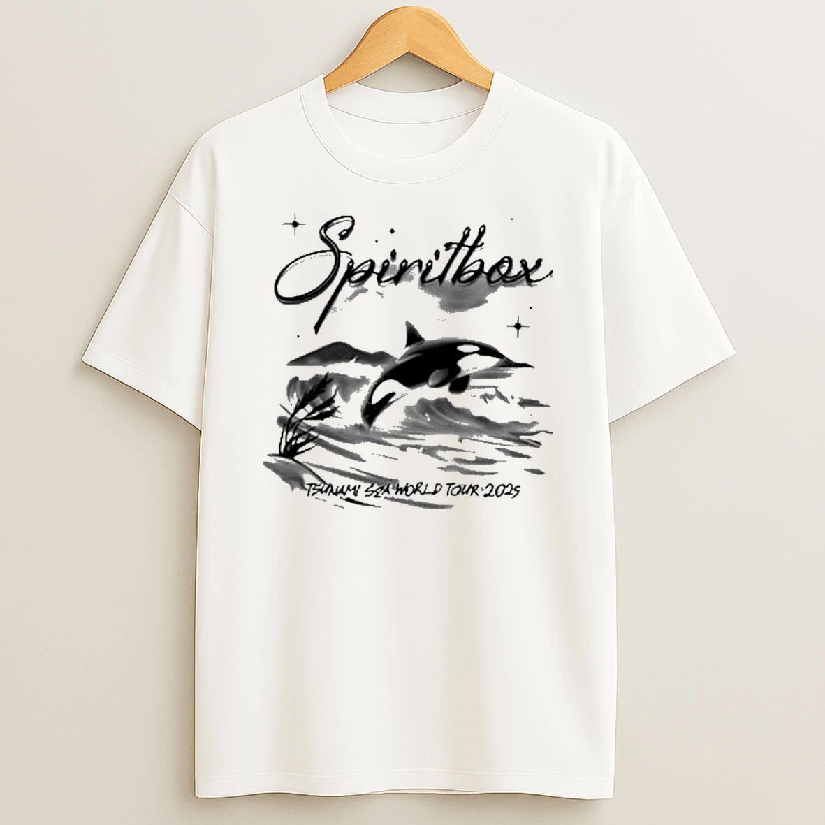 Tsunamisea Airbrush Orca White T Shirt