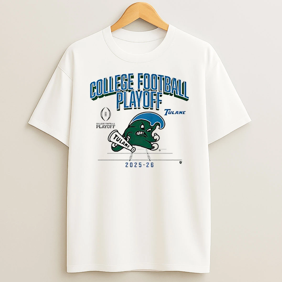 Tulane Football 2025 Cfp Mascot T Shirt